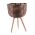 thumbnail image 2 of Plant Basket with Stand Decorative Flowerpot Modern Rattan Basket Flower Pot for M, 2 of 9