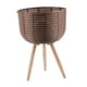 thumbnail image 2 of Soporte para plantas de cesta tejida con patas, maceta de suelo, maceta para flores Estilo B, 2 of 9