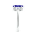 thumbnail image 3 of ANGARA Natural Oval Solitaire 2.9 ct Tanzanite Cocktail Ring in 925 Sterling Silver for Women (Size-10x8mm) | December Birthstone, Anniversary, Jewelry Gift for Women | Natural Tanzanite Ring, 3 of 8