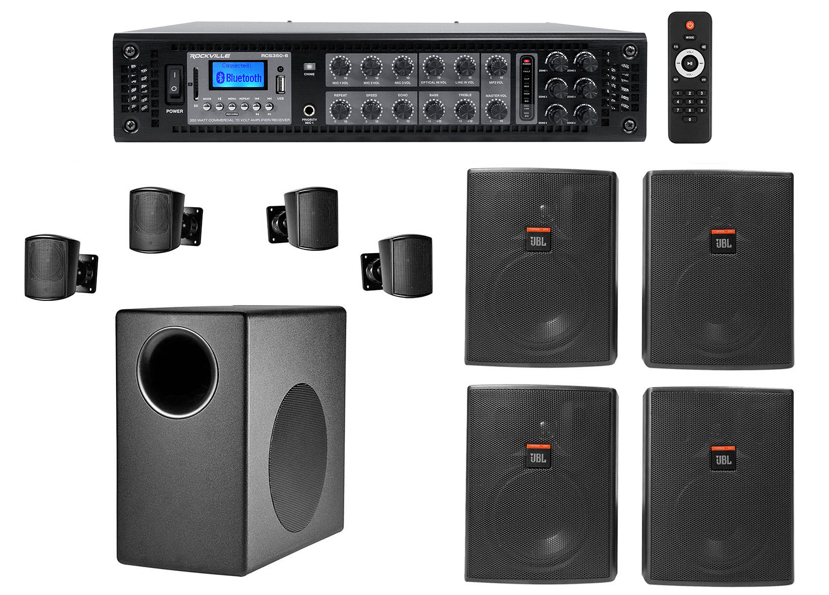 JBL Subwoofer+4) Satellite+4) Wall 
