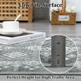thumbnail image 5 of Hasoo Doormat 2' x 3' Entryway Bohemian Non-Slip Washable Indoor Small Area Rug Modern Geometric Neutral Carpet for Bedroom Bathroom Dining Room Dark Gray, 5 of 6