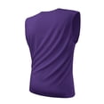 thumbnail image 4 of Men's Workout Tank Tops Swim Shirts Quick Dry Running Sleeveless UV Protection Muscle Tees Purple XS, 4 of 6