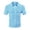 Light Blue, variant on Zshosam Button Up Short Sleeve Shirts for Men Mens Plaid Button Down Shirts Short Sleeve Casual Summer Shirt Wrinkle Free Shirts with Pocket Size S,(Light Blue S)