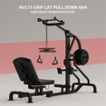 thumbnail image 4 of 2X Multi-Grip LAT Pull Down Bar for Home Gym Fitness Spreader Plate LAT Pulldown Attachments System Cable Machine Handle, 4 of 8
