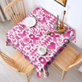 thumbnail image 2 of Pink Breast Cancer Square Tablecloth,Waterproof Square Table Cover,Wipeable Spillproof Washable Table Cover for Home Kitchen Party Decor 42"X42"(107x107cm), 2 of 6
