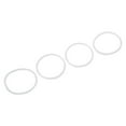 thumbnail image 2 of MYG Silicone Sealing Rings for Travel Mugs 4-Pack Replacement Gaskets Compatible with 16oz & 20oz Cups Leak-Proof Heat Insulation Transparent White Easy to Install and Remove, 2 of 10