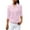 Pink, variant on hotojiny Women'S Dressy Shirts Chiffon Casual 3/4 Sleeve Lapel Work Blouse Spring Fashion Lightweight Tops