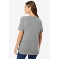 thumbnail image 2 of Woman Within Plus Size Perfect Short-Sleeve Crewneck Tee (Petite Available), 2 of 6