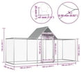 thumbnail image 4 of vidaXL Poulailler 3x1x1.5 m Acier Galvanisé, 4 of 4