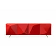 thumbnail image 1 of Buffet de 94 X 18 X 29 Po en Métal Rouge, 1 of 1