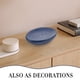 thumbnail image 4 of jabonera de cerámica creativa, soporte artístico para jabón, accesorio de baño para el hogar, dormitorio, hotel, azul oscuro., 4 of 7