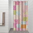 thumbnail image 2 of Pioneer Flower Floral Print Pattern Shower Curtain 36”x72", Bathroom Decorative Shower Curtain Set with 12 Hooks, Waterproof Washable, 2 of 6