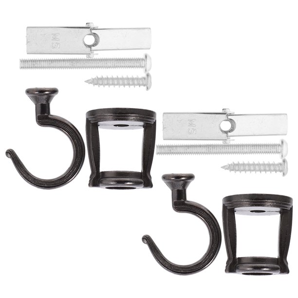 unbranded 1Jgo Gancho Colgante De Metal Negro Para Plantas Soporte Para Macetas Y Luces