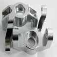 thumbnail image 1 of Ounissouiy RCGOFFLOW-portador de cubo de dirección duradero de aleación de aluminio, 2 uds., para nudillos de bloque de dirección 1/10, WLtoys Kits de construcción modelo Plata, 1 of 6