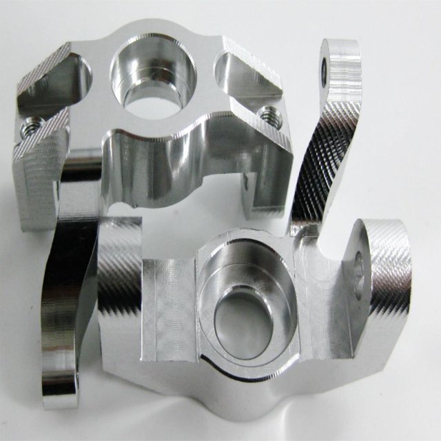 Ounissouiy RCGOFFLOW-portador de cubo de dirección duradero de aleación de aluminio, 2 uds., para nudillos de bloque de dirección 1/10, WLtoys Kits de construcción modelo Plata