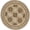 Pink & Brown, variant on Aubusson Weave 973064 12 x 12 ft. Gueret Flat Woven Round Area Rug, Pink & Cream