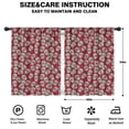 thumbnail image 2 of Blackout Kids Curtains,Red Skull Pattern Childrens Insulated Curtains Set Of 2,Bedroom Essentials,Toddler Room Decor 42x54in(106x137cm), 2 of 5