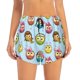 thumbnail image 2 of Balery Cute Cartoon Owls 3 Pantalones cortos deportivos para mujer con forro y dos bolsillos, elásticos, para entrenamiento, gimnasio, yoga-Large, 2 of 7