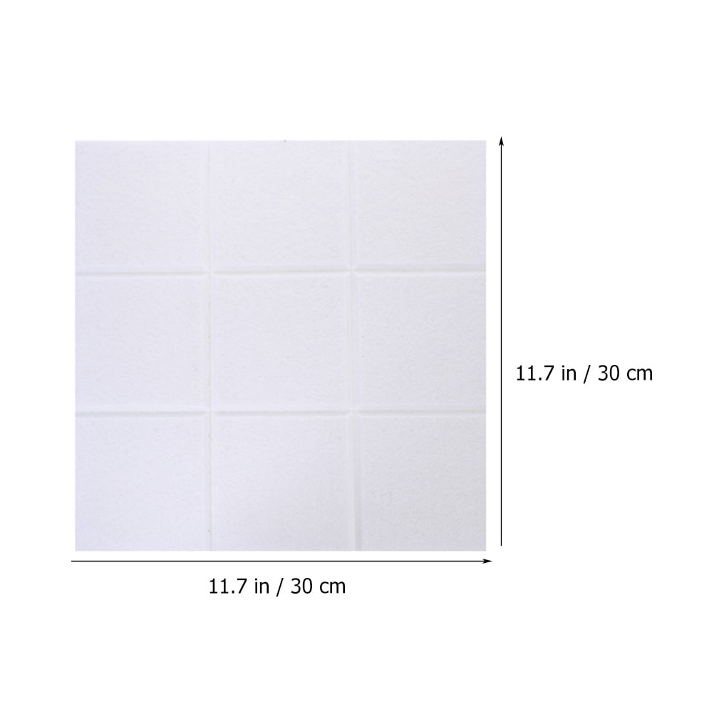 UPOUART White Polyester Acoustic Sound Absorbing Panels for Noise Reduction Office Use, 6 Pieces