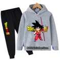 thumbnail image 1 of Conjunto de Sudadera con capucha y pantalones de dibujos animados para niños y niñas, chándal de Goku, 2 piezas, primavera y otoño, novedad, 1 of 1