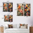 thumbnail image 4 of Designart "Succulent Flowers Orange & Pink III" Succulent Framed Wall Art Set Of 2 - Orange Floral Framed Canvas Set For Living Room Decor, 4 of 7