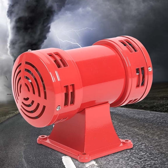 110V Modern Red Industrial Air Raid Horn Type Loud 140db Air Raid Sound Siren Alarm Kit 8*4.5*6.5