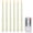 Ivory, variant on YEAHOME 6 Pack Flameless LED Taper Candles, 11 in Ivory Battery Operated Candlesticks with Remote, Timer & Dimmer, Flickering Flame