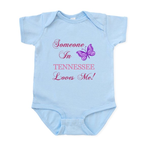 CafePress - Tenessee State (Butterfly) Infant Bodysuit - Baby Light Bodysuit, Size Newborn - 24 Months