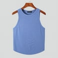 thumbnail image 6 of INCERUN Mens Sleeveless O-Neck Muscle Fit Knit Vests Summer Casual Streetwear Tank Tops Cami Shirt, 6 of 7