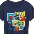 thumbnail image 3 of Peanuts - Christmas - Merry Christmas Stamps - Women's Short Sleeve Graphic T-Shirt, 3 of 5