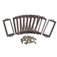 thumbnail image 1 of Unique Bargains 83x30mm Drawer Tag Label Metal Label Holder File Tag Frames Copper Tone 10 Pack, 1 of 6