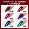 thumbnail image 6 of Beetles Jewel Parade Cat Eye Gel Nail Polish Set, 6 Colors Fall Cat Eye, 6 of 7