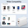 thumbnail image 4 of Bloque de carga STAKYCET, cargador USB C, 20 W, pared, paquete de 4 unidades para iPhone, 4 of 7