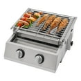 thumbnail image 4 of Portable Grill with 2 Burner Barbecue Grill with Two Burners, for Outdoor Patio Garden BBQ Picnic, 4 of 13