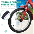 thumbnail image 4 of MOONCOOL 16 inch Kids Tricycle, Single-Speed Three Wheeled Bike for 3'9" to 4'9" 3-13 Year Old Boys & Girls, Children Stable Trike with Large Rear Basket, 4 of 8
