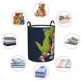 thumbnail image 6 of Bingfone Dinosaur Basketball Player Waterproof Foldable Laundry Hamper Bucket With Handles For Storage Bin,Clothes Hamper (Medium), 6 of 8