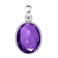 thumbnail image 2 of 925 Sterling Silver Pendant Amethyst Quartz Handmade Jewelry, 2 of 7