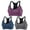Multi-color(3 Pack), variant on Deago Women's Sports Bra Seamless Stretchy Removable Pads Tank Top Racerback For Yoga Running Fitness Workout