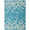 thumbnail image 2 of Nourison Tranquil Floral Turquoise 6' x 9' Area Rug, (6x9), 2 of 8