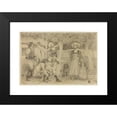 thumbnail image 2 of Charles Laval 18x13 Black Modern Framed Museum Art Print Titled - Petanque Players in Brittany (1890), 2 of 5