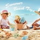 thumbnail image 5 of Juguetes De Playa De Verano Playa Cubos Palas Herramientas Anti Scratch DIY Sandbox Mold Set para viajes al aire libre Ndcxsfigh libre de BPA, 5 of 5