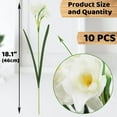 thumbnail image 2 of 10 Pcs Artificial Daffodils Flowers Narcissus Faux Spring Flowers Fake Silk Daffodil Flower Arrangement for Indoor Outdoor Home Wedding Decor (10, Yellow), 2 of 5