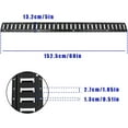 thumbnail image 4 of SEBLAFF 4 PCS E Track Tie Down Rail Kit 5 Foot Powder Coat Black for Garages Vans Trailers Motorcycle Tie Downs Heavy Loads Up to 2000 lbs, 4 of 8