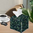 thumbnail image 2 of ZUXONGSY Green Leaf Square Tissue Box Cover 2 Piece Modern PU Leather Tissue Box Holder Waterproof Tissue Cover Customized Printed Tissue Cover Aesthetic Decor for Women Men, 2 of 7