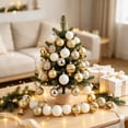 thumbnail image 6 of 49 Pcs Mini Christmas Ornaments for Mini Tree - 1.18" Shatterproof Small Hanging Balls Set for Xmas Holiday Table Wreath Decor (C), 6 of 8
