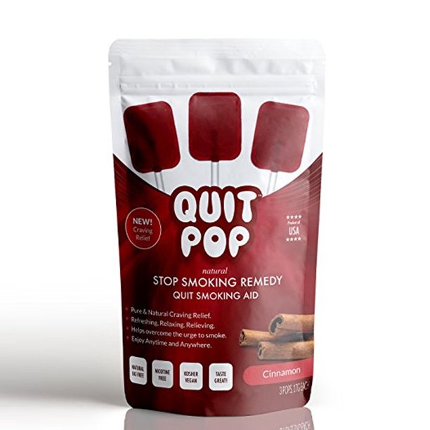 Quit Pop,Tropical,Natural Habit Replacement & Quit Smoking Aid Pops