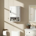 thumbnail image 2 of HOMCOM Bathroom Wall Cabinet, Medicine Cabinet, 40 x 20 x 60 cm, White, 2 of 10