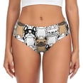thumbnail image 1 of Fotbe French Bulldog 2 Calzones Estampados para Mujer – Ropa Interior de Algodón, Cómoda, Suave y Elástica-Small, 1 of 6