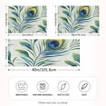 thumbnail image 2 of Yayeee Pillowcase Standard Size Set of 2 Satin Wrinkle Resistant Pillow Case, Peacock Feather, 2 of 7