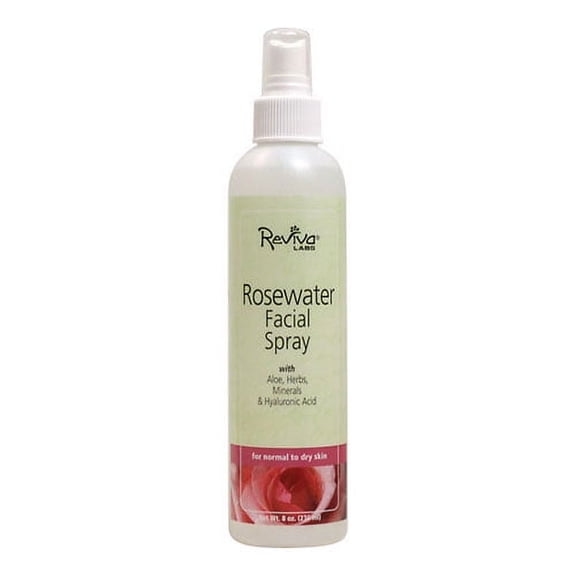 Reviva Labs Rosewater Facial Spray For Normal To Dry Skin - 8 Oz